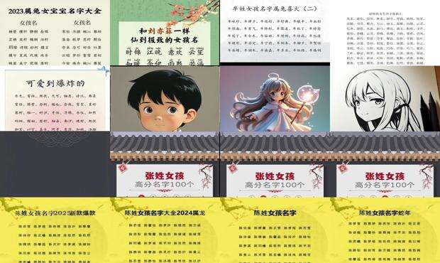 女孩名字2024年名字大全属龙 - 女孩名字2023年名字大全