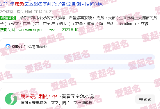 适合属兔人的吉祥物 - 属兔最吉利的小名