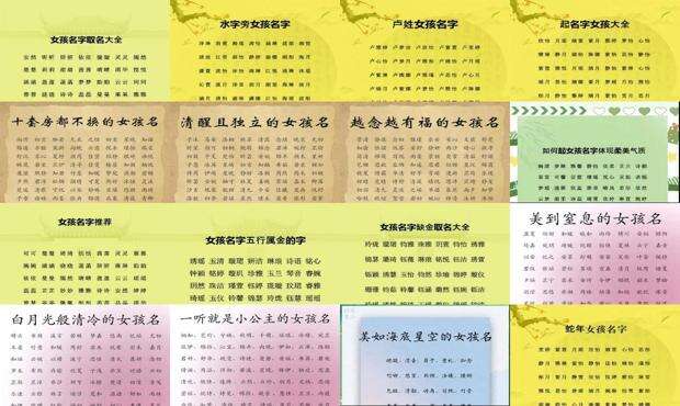 龙姓女孩取名字大全 - 女孩取名字大全免费查询