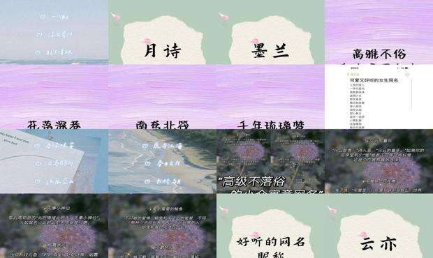 好听又不俗的网名2字女生 - 好听又不俗的网名