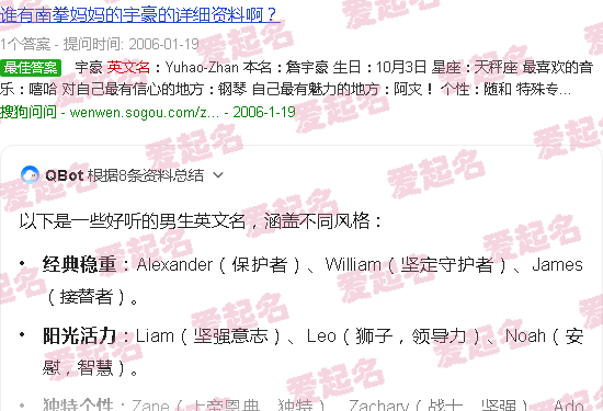 好听的英文名男 - 好听的英文名男