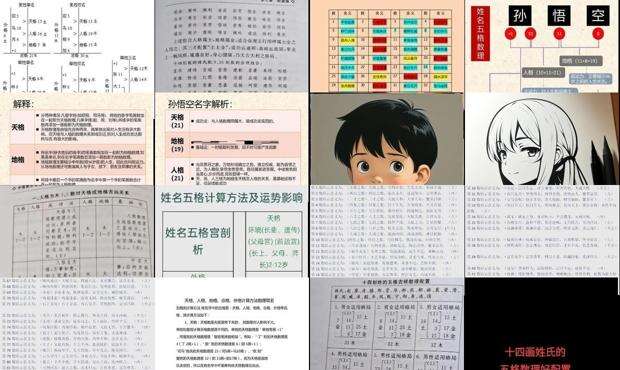 姓名取名天格地格人格吉凶对照表 - 免费姓名天格地格人格测算