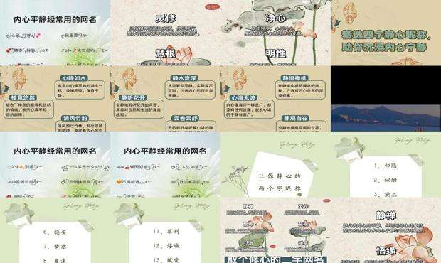 心静的昵称2个字 - 心静的昵称