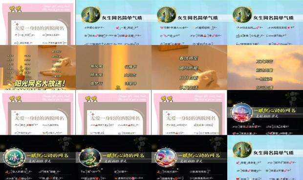 取个网名字大全女 - 取个网名字大全免费