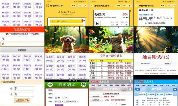 姓名评分免费测试卜易居 - 姓名评分网免费