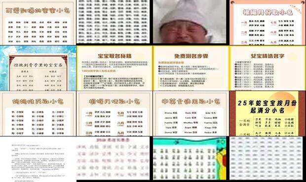 新生儿取名评分标准表 - 新生儿取名评分