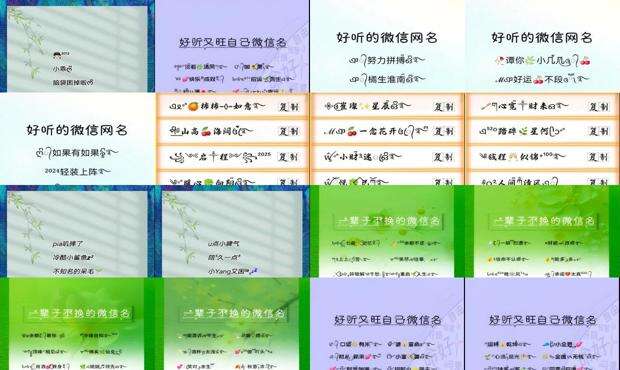 适合自己的微信名字女生霸气 - 适合自己的微信名字