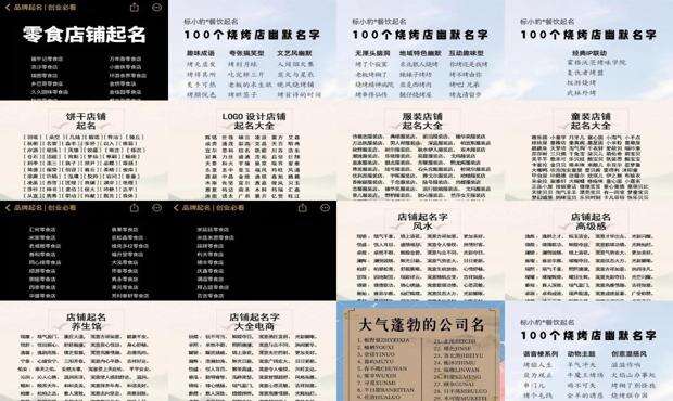 个人店铺起名大全免费 - 个人店铺起名大全