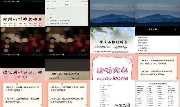 女生好听的网名两字 - 女生好听的网名