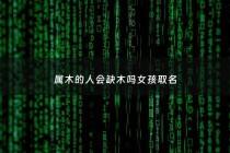 属木的人会缺木吗女孩取名 - 属性缺木的女孩子名字?