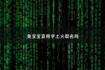 兔宝宝宜用字土火取名吗 - 宝宝土火起名字
