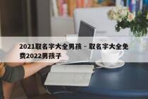 2021取名字大全男孩 - 取名字大全免费2022男孩子
