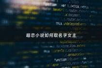 暗恋小说如何取名字女主 - 暗恋小说书名自创