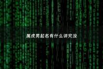 属虎男起名有什么讲究没 - 属虎男起什么名字好富贵顺利平安