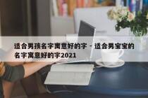 适合男孩名字寓意好的字 - 适合男宝宝的名字寓意好的字2021