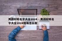 男孩好听名字大全2024 - 男孩好听名字大全2024姓荀怎么取