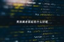 男孩属老鼠起名什么好呢 - 老鼠男宝宝最好的名字