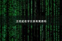 王姓起名字女孩有寓意吗 - 王姓女孩姓名及含义