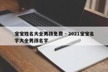 宝宝姓名大全男孩免费 - 2021宝宝名字大全男孩名字