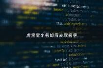 虎宝宝小名如何去取名字 - 虎宝宝好听的小名