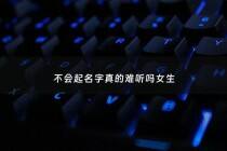 不会起名字真的难听吗女生 - 我不会起名字