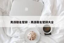 男孩取名楚辞 - 男孩取名楚辞大全