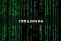 王姓男宝宝如何取名 - 王姓男宝宝如何取名字