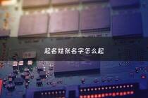 起名姓张名字怎么起 - 姓名张取什么名字