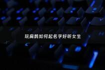 玩扁鹊如何起名字好听女生 - 玩扁鹊的id