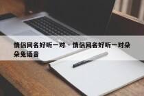 情侣网名好听一对 - 情侣网名好听一对朵朵兔语音