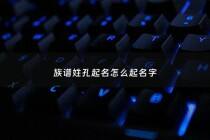 族谱姓孔起名怎么起名字 - 姓孔起什么名字