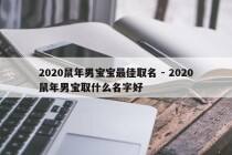2020鼠年男宝宝最佳取名 - 2020鼠年男宝取什么名字好