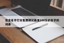 包含名字打分免费测试最准100分的名字的词条