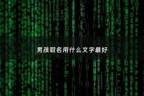 男孩取名用什么文字最好 - 男孩名字用什么字比较好听