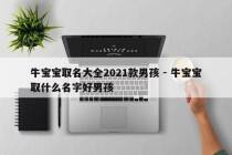 牛宝宝取名大全2021款男孩 - 牛宝宝取什么名字好男孩