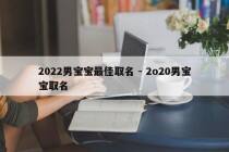 2022男宝宝最佳取名 - 2o20男宝宝取名