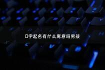 珮字起名有什么寓意吗男孩 - 榽字在男孩名字里的寓意