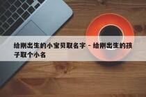 给刚出生的小宝贝取名字 - 给刚出生的孩子取个小名