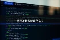 给男孩起名都看什么书 - 男娃起名看啥书