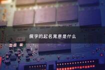 佩字的起名寓意是什么 - 佩字有什么含义
