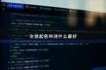 女孩起名叫诗什么最好 - 女孩诗字取名寓意好吗