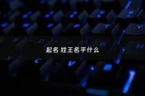 起名 姓王名平什么 - 王平名字怎么写好看