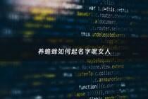 养蟾蜍如何起名字呢女人 - 蟾蜍养殖起名