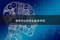 坤字可以给男生起名字吗 - 坤字可以取名字吗