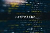 小猫是女的怎么起名 - 小猫女性怎么取名字