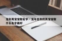 龙年男宝宝取名字 - 龙年出生的男宝宝取什么名字最好