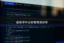 起名字什么好呢男孩好听 - 起名男孩最佳名字