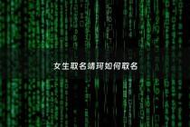 女生取名靖珂如何取名 - 靖珂的意思