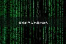 黄姓配什么字最好取名 - 黄姓搭配什么字有意义