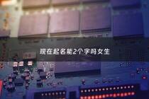 现在起名能2个字吗女生 - 现在可以起名字 两个字吗